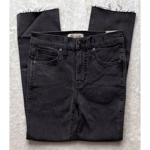 NWT Madewell Petite Stovepipe Jeans in Banberry Wash: Raw-Hem Edition, Size 23P - Picture 7 of 16